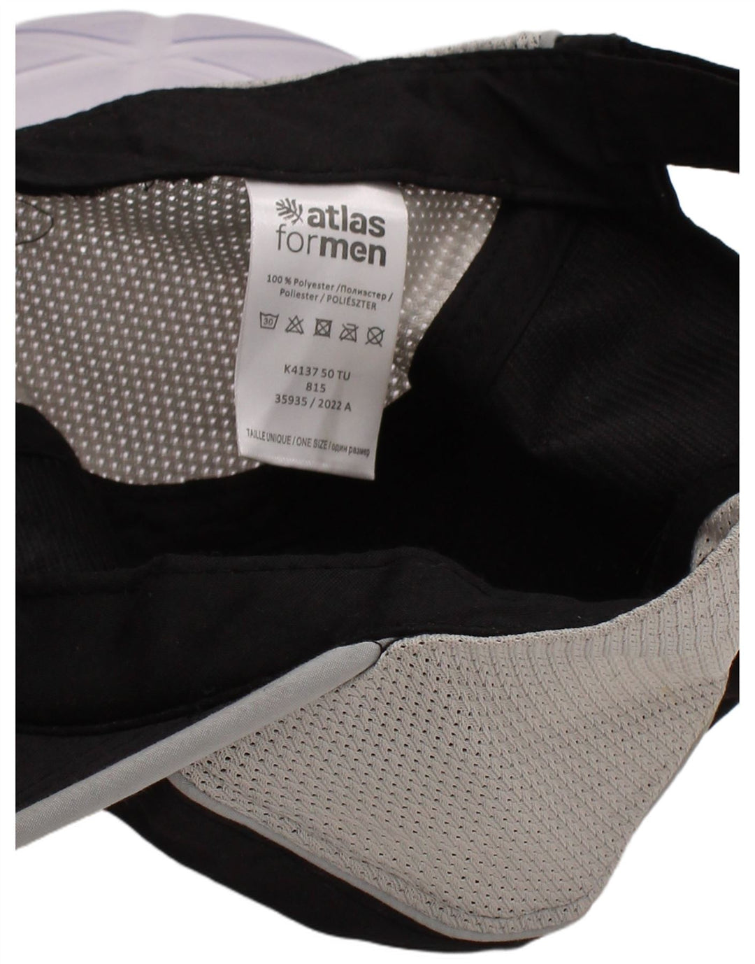 Atlas For Men Gorra De Béisbol Para Hombre Talla Única Negro Colorblock Poliéster
