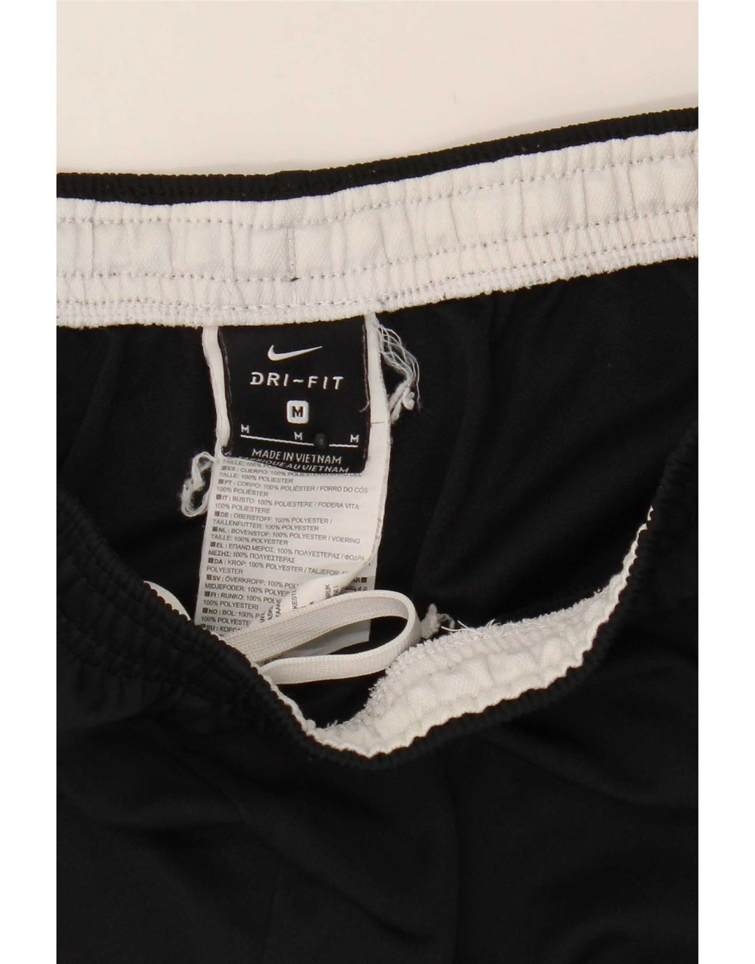 Pantalones De Chándal Nike Dri Fit Para Hombre Poliéster Color Block Negro Mediano