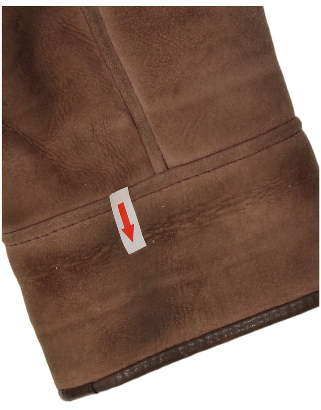 Nurseys Chaqueta de piel de oveja para mujer UK 46 Piel de oveja marrón grande