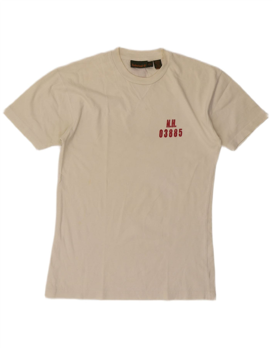 Timberland - Camiseta gráfica para hombre, talla pequeña, algodón blanco