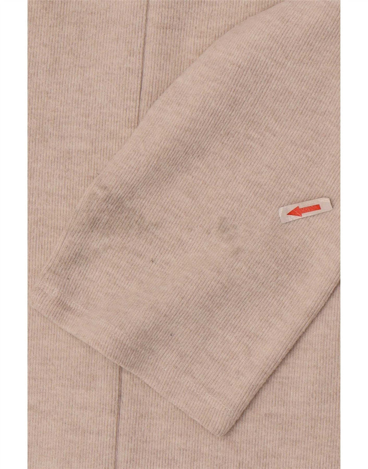 Zara Vestido recto de manga 3/4 para mujer UK 42 Beige medio