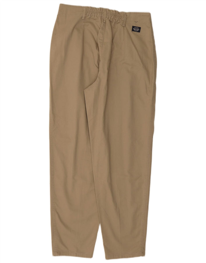 Dockers Pantalón chino con pinzas para hombre W32 L29 Beige