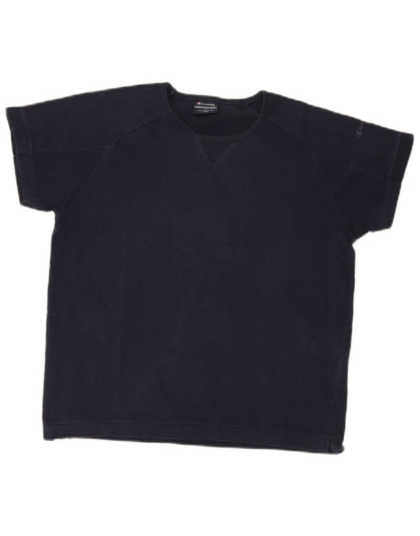 Champion Camiseta para mujer Top UK 40 Large Azul marino Algodón