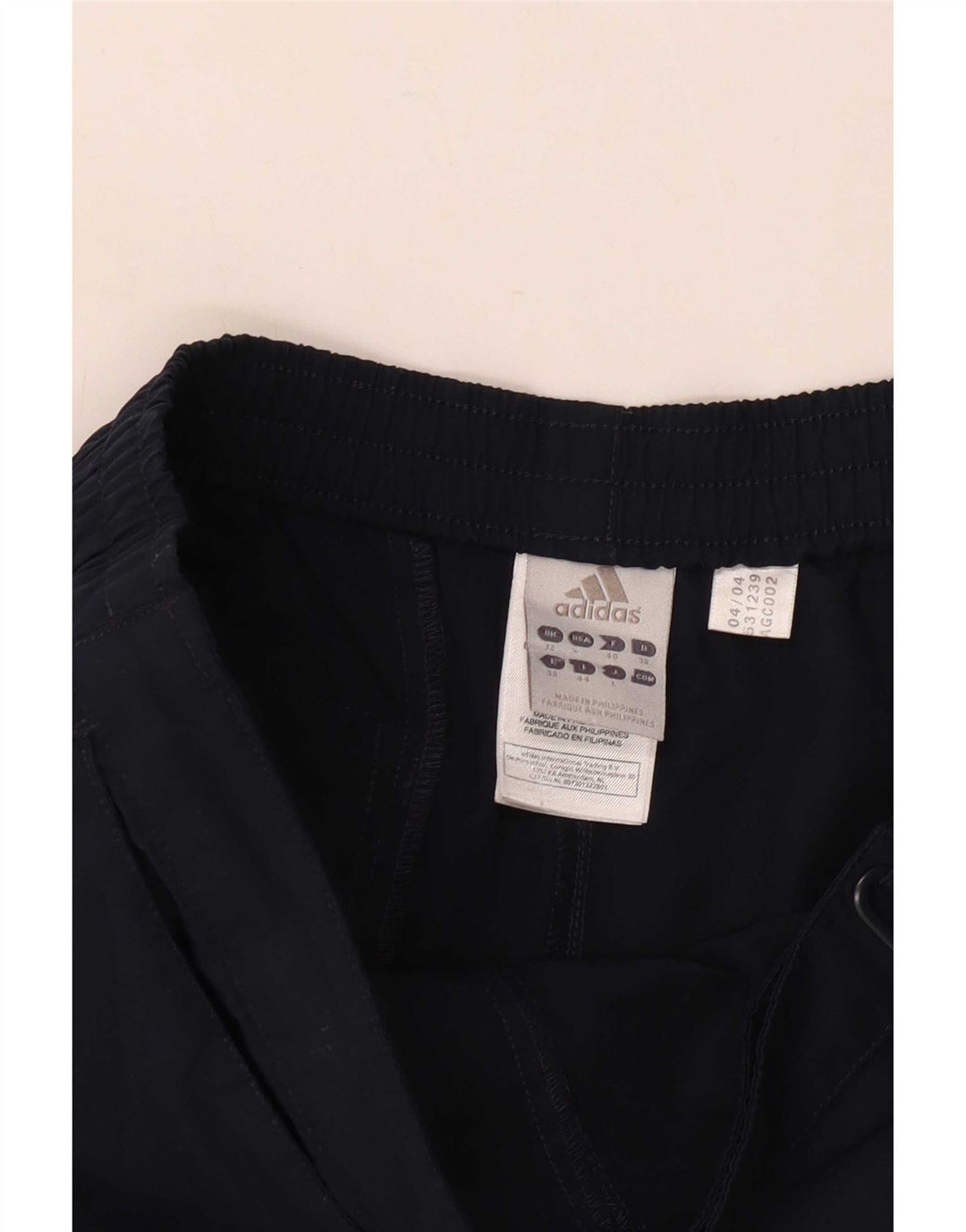 Adidas Bermudas para mujer UK 12 Medium W30 Azul marino Algodón