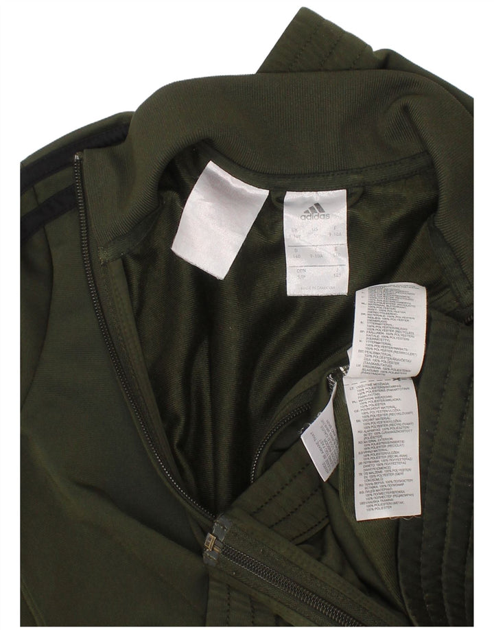 Adidas Chaqueta Chándal para Niños 9-10 Años Caqui Poliéster