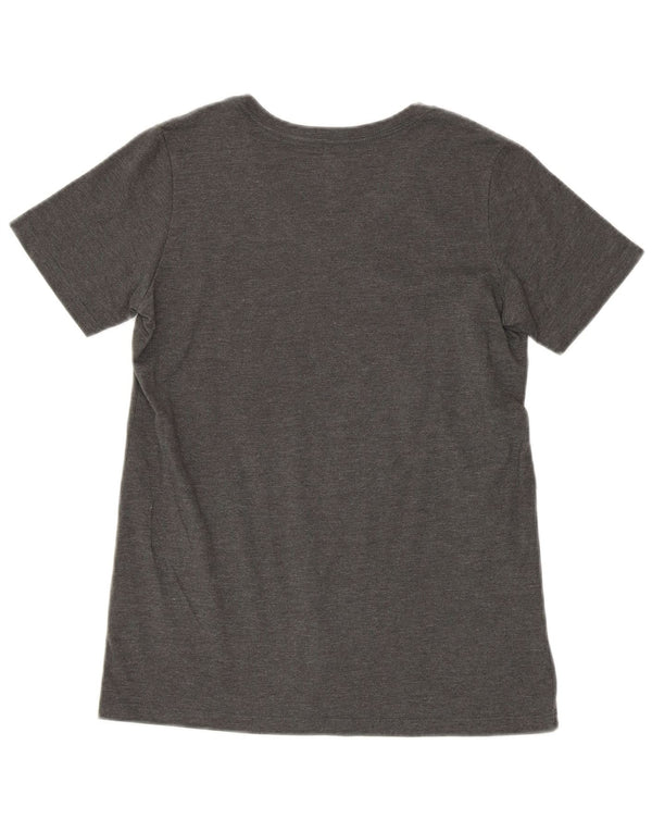 CONVERSE Camiseta gráfica para mujer Top UK 6 XS Algodón gris