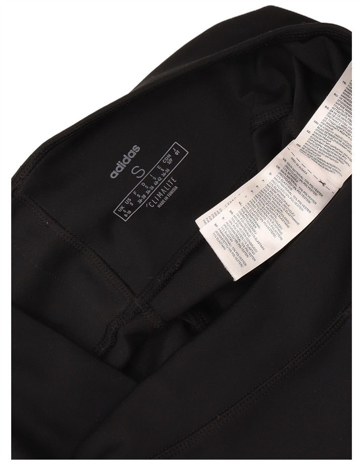 Adidas Leggings Climalite para mujer Reino Unido 8/10 Pequeño Negro Poliéster