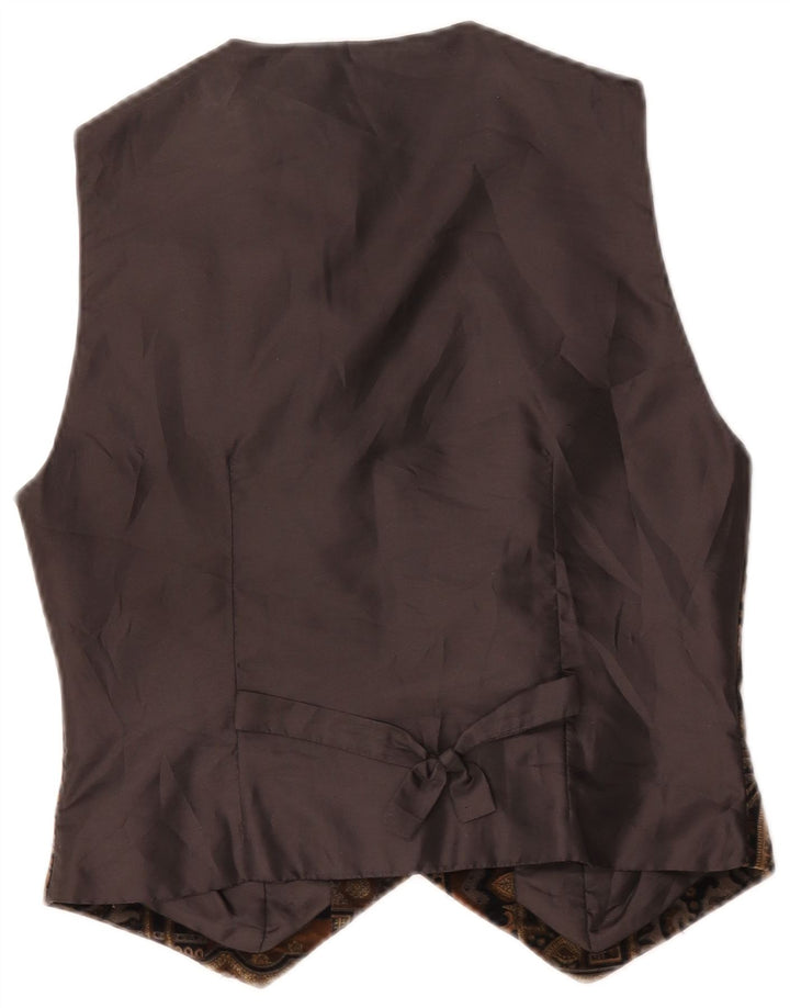 Chaleco de terciopelo para mujer Abel IT 42 Marrón medio Paisley