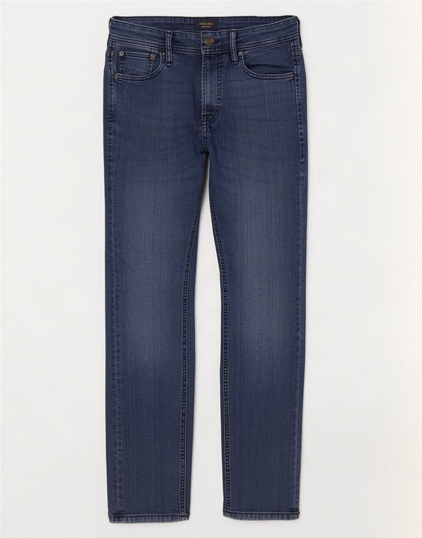 Jack & Jones Hombre GLENN Slim Jeans W29 L30 Algodón Azul Marino