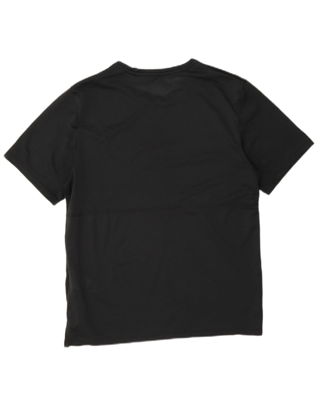 Camiseta Nike Dri Fit transparente para hombre Top medio poliéster negro