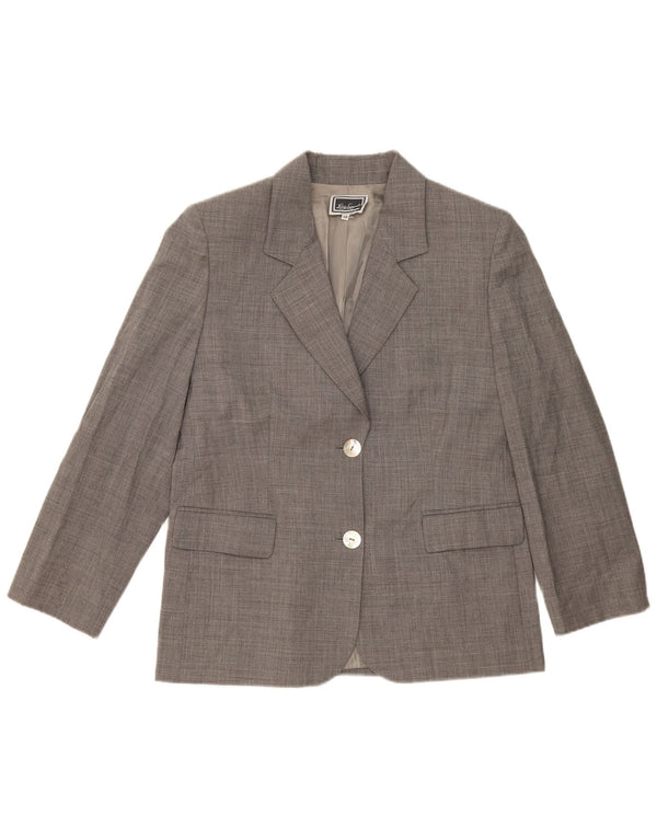 Luisa Spagnoli Traje de 2 piezas con 2 botones para mujer IT 48 XL W28 L27 Acetato gris