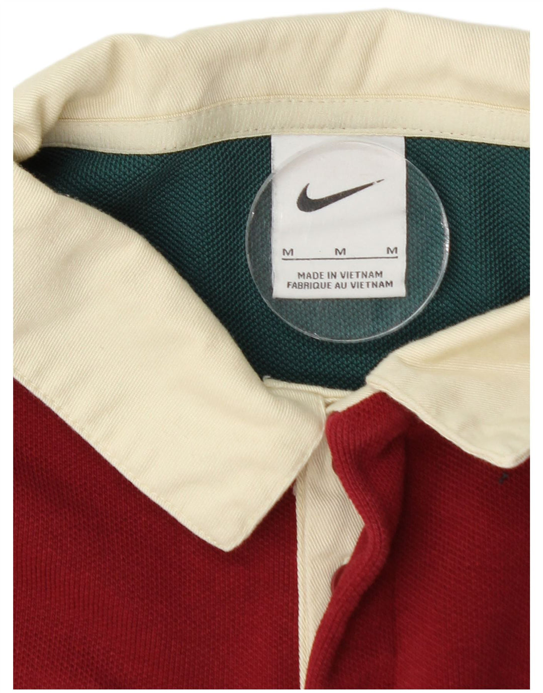 NIKE Polo de rugby con gráfico Liverpool para hombre, color burdeos mediano