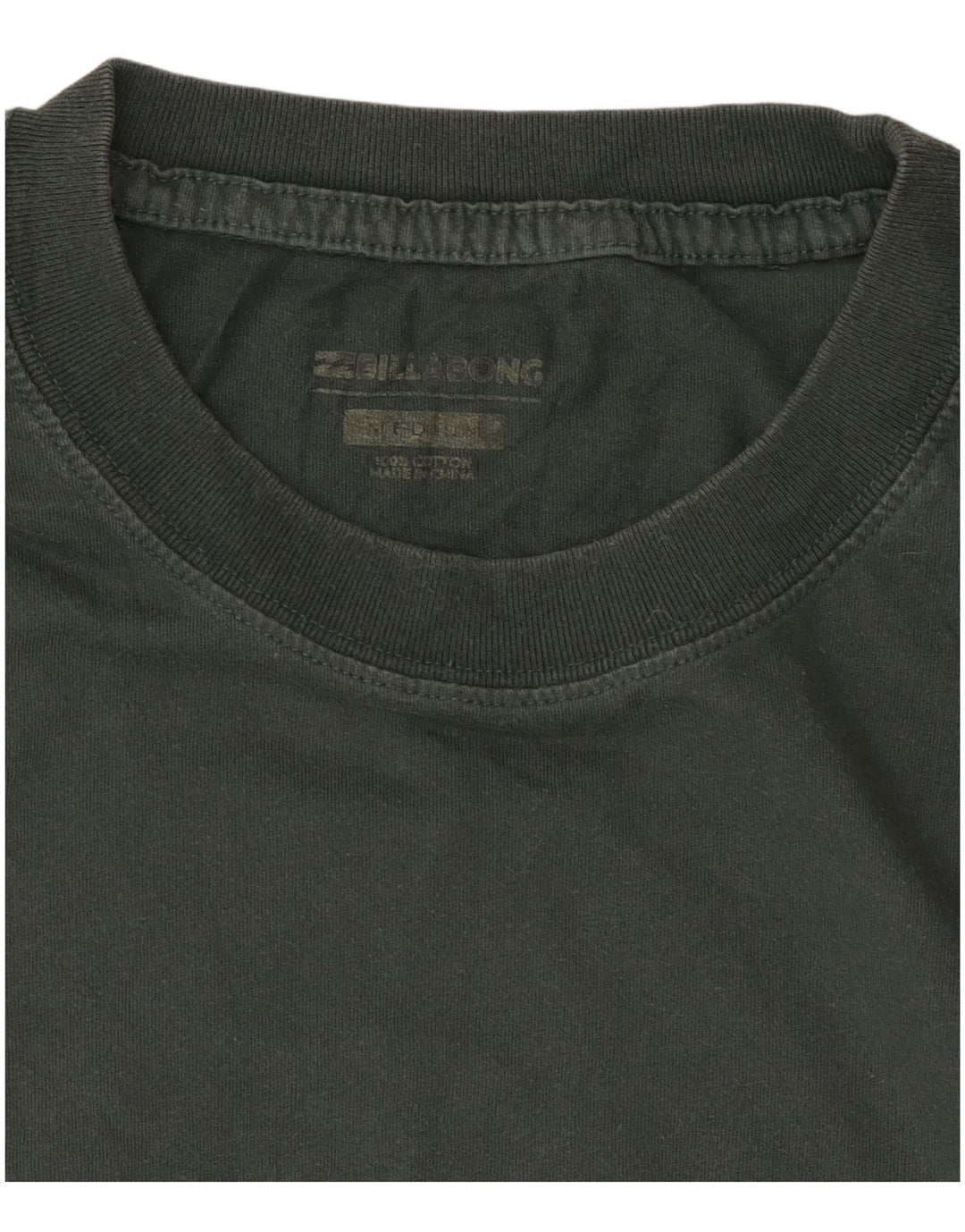 Billabong Hombre Camiseta Gráfica Top Medium Khaki Algodón