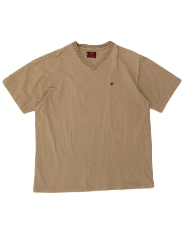 Camiseta Kappa Hombre Top Large Beige Algodón