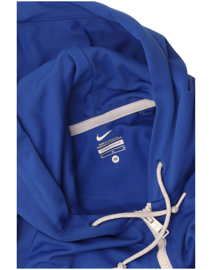 Nike - Sudadera con capucha y cremallera para mujer, talla 40, color azul mediano