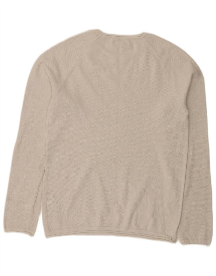 Jersey Jack & Jones Hombre con Cuello Barco de Algodón Blanco Mediano