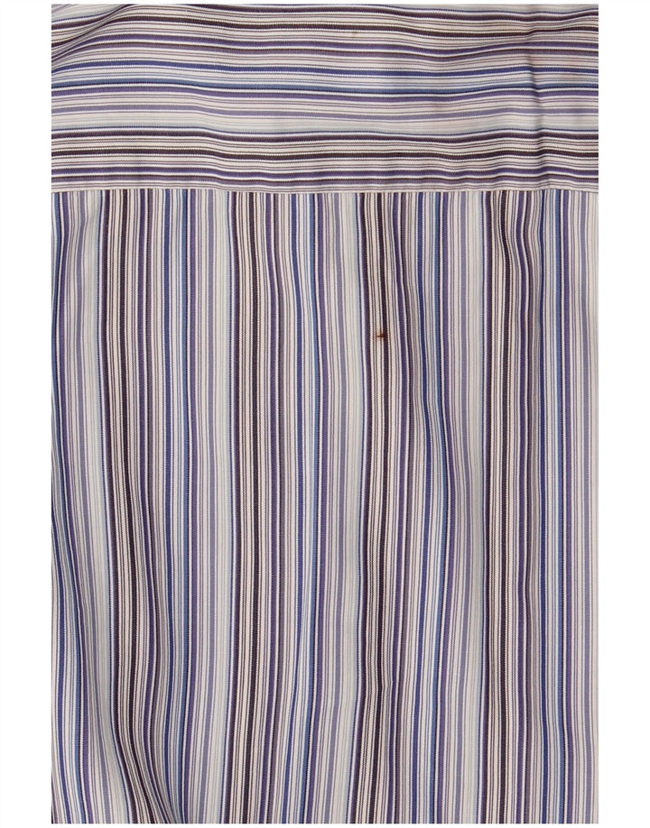 Hugo Boss Camisa para hombre Talla 42 16 1/2 Grande Azul Rayas