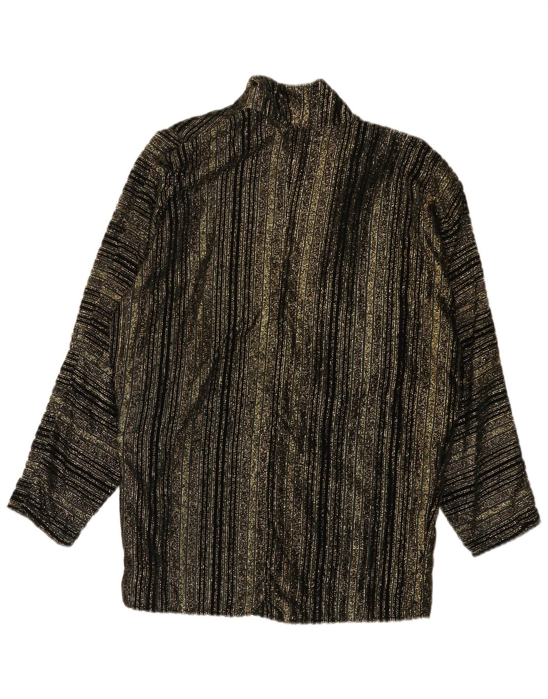 Vintage mujer 1 botón Blazer chaqueta Reino Unido 16 grande negro rayas