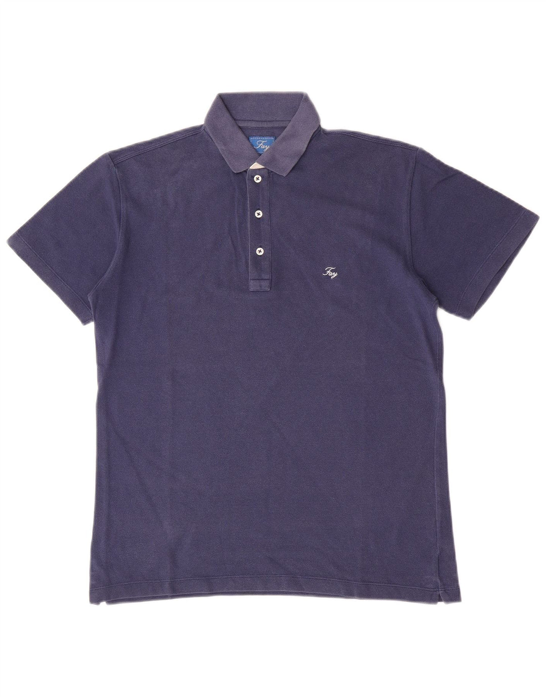 Fay Polo Hombre Small Azul Marino Algodón