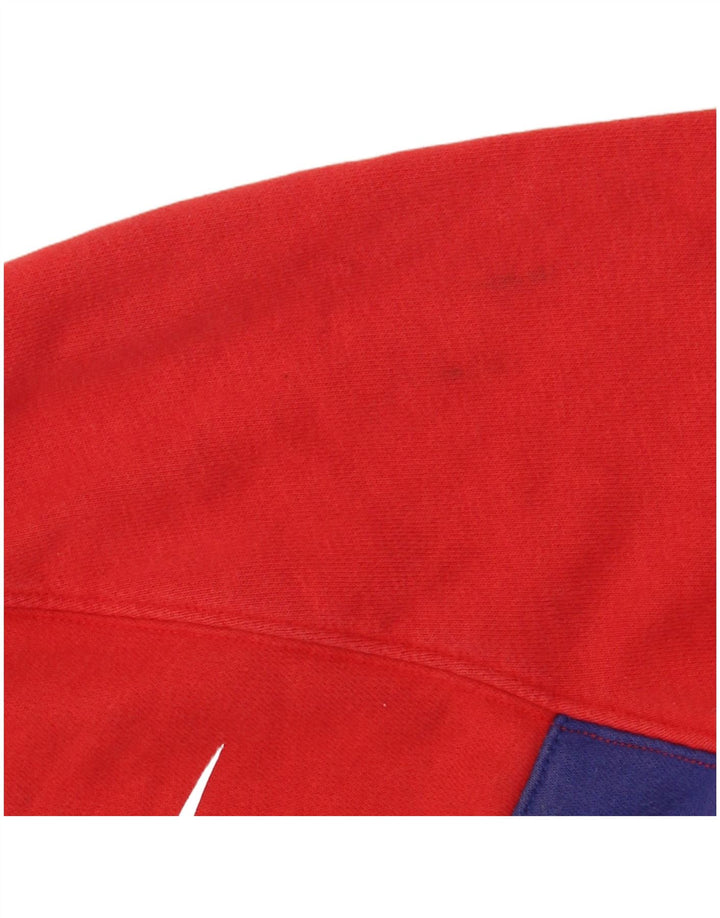 NIKE Sudadera con capucha y cremallera para niños, talla grande, color rojo, 12-13 años