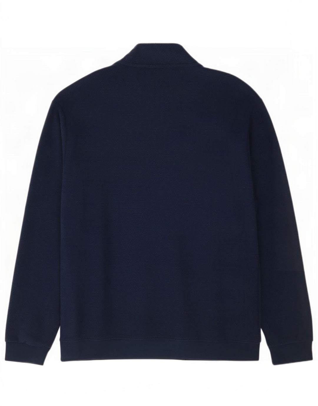 Adidas Hombre Zip Neck Fleece Jumper Medio Azul Marino Poliéster
