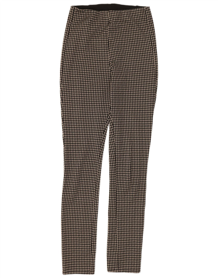 Zara Leggings para mujer UK 44 Mediano Pata de gallo negra
