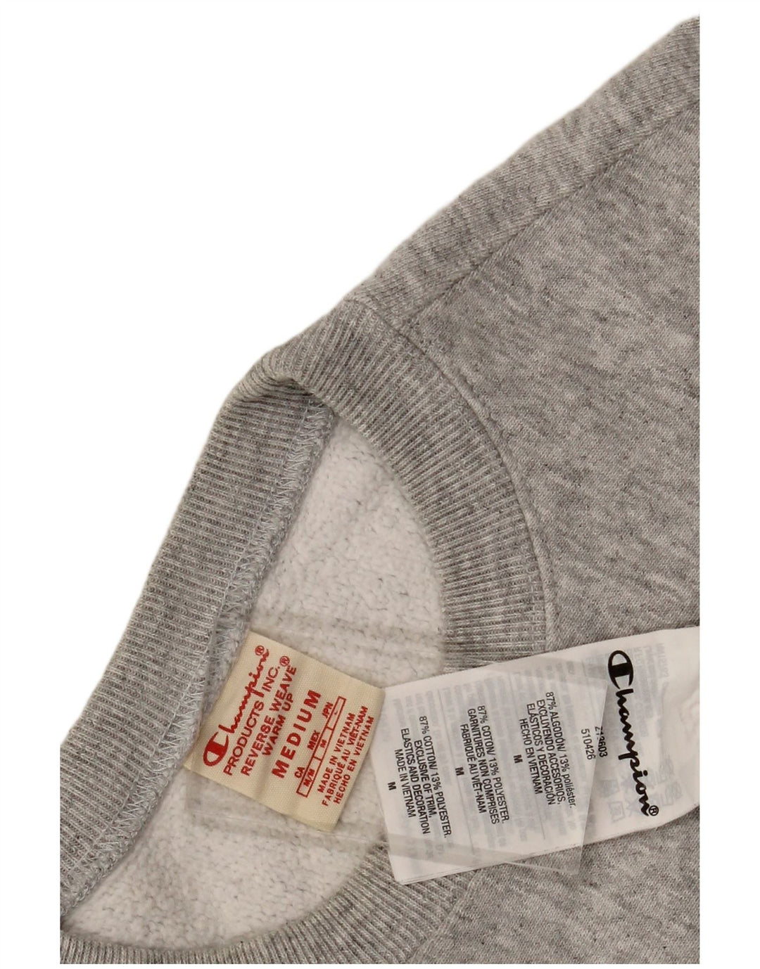 Champion Sudadera Jumper Gris Medio Algodón