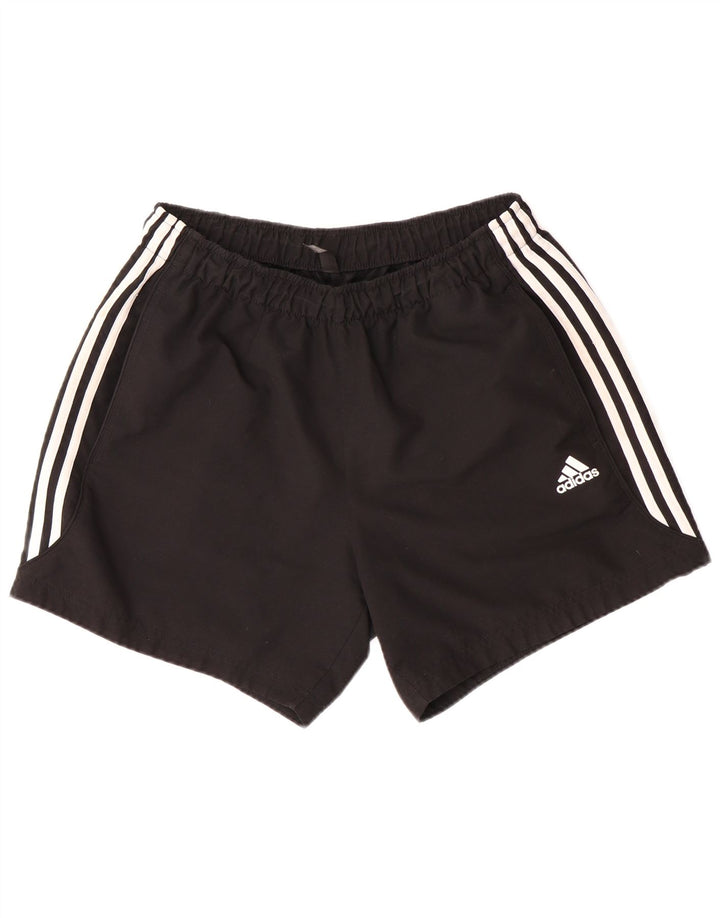 Adidas - Pantalones cortos deportivos para hombre, talla grande, poliéster, color negro