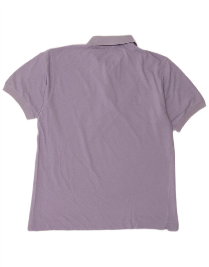 Polo Lacoste para hombre talla 4 mediano algodón morado