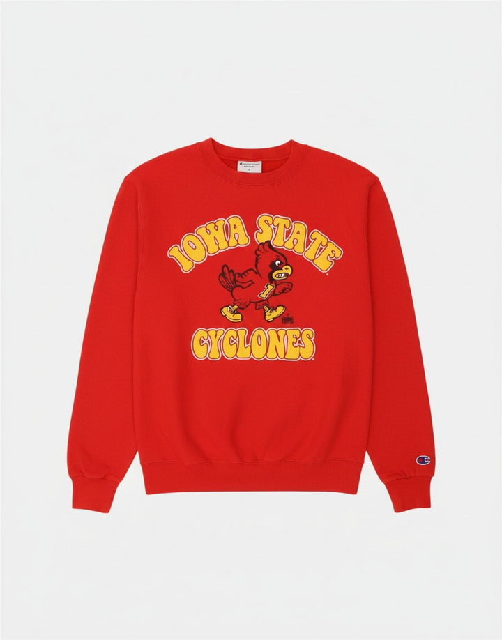 CHAMPION Mens Iowa State Cyclones Graphic Sweatshirt Jumper Small Red