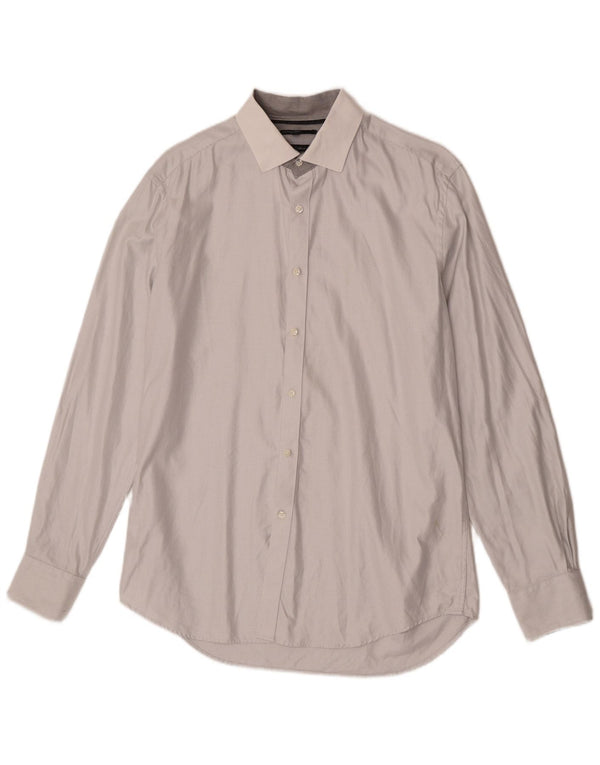 Marks & Spencer Camisa autógrafa para hombre Talla 41 Algodón gris medio