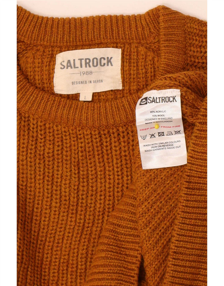 Jersey Saltrock De Cuello Redondo Para Hombre Acrílico Amarillo Grande