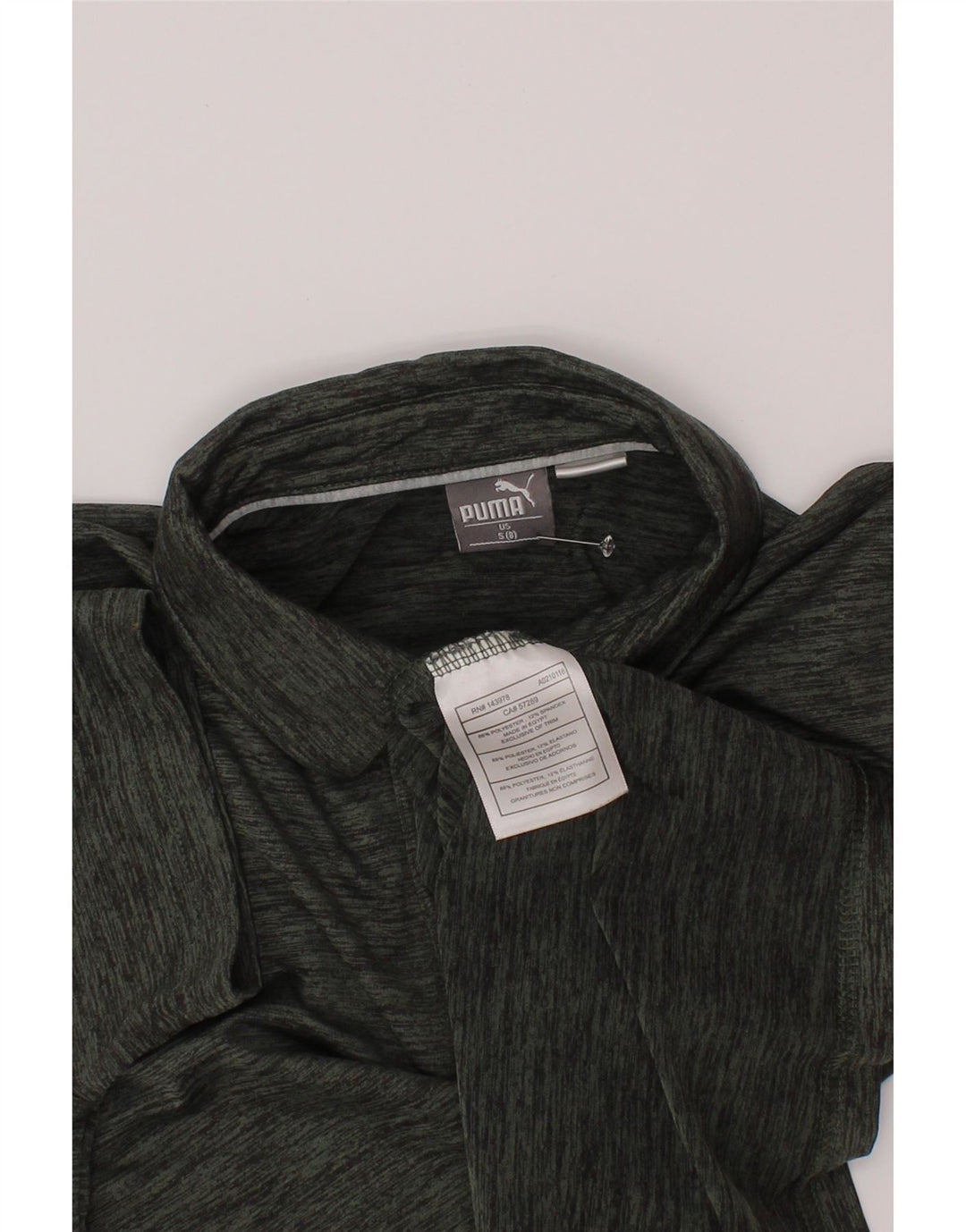 Puma Polo para niño 7-8 años Small Verde Moteado Poliéster