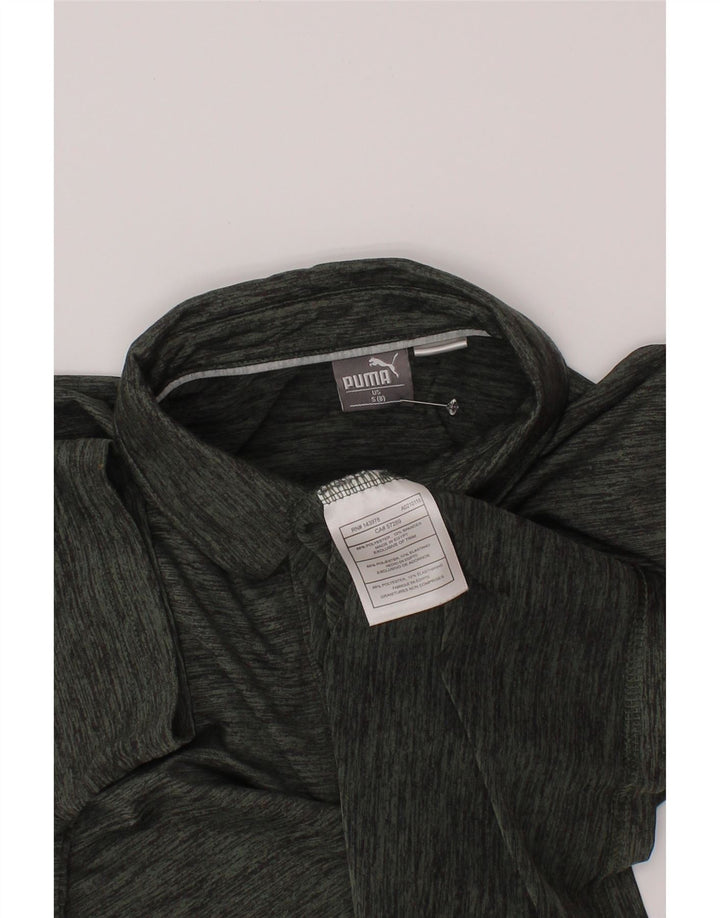 Puma Polo para niño 7-8 años Small Verde Moteado Poliéster