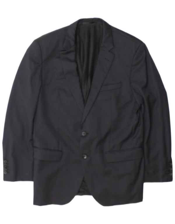 Hugo Boss Chaqueta tipo blazer entallada con 2 botones para hombre EU 52 XL Gris a rayas