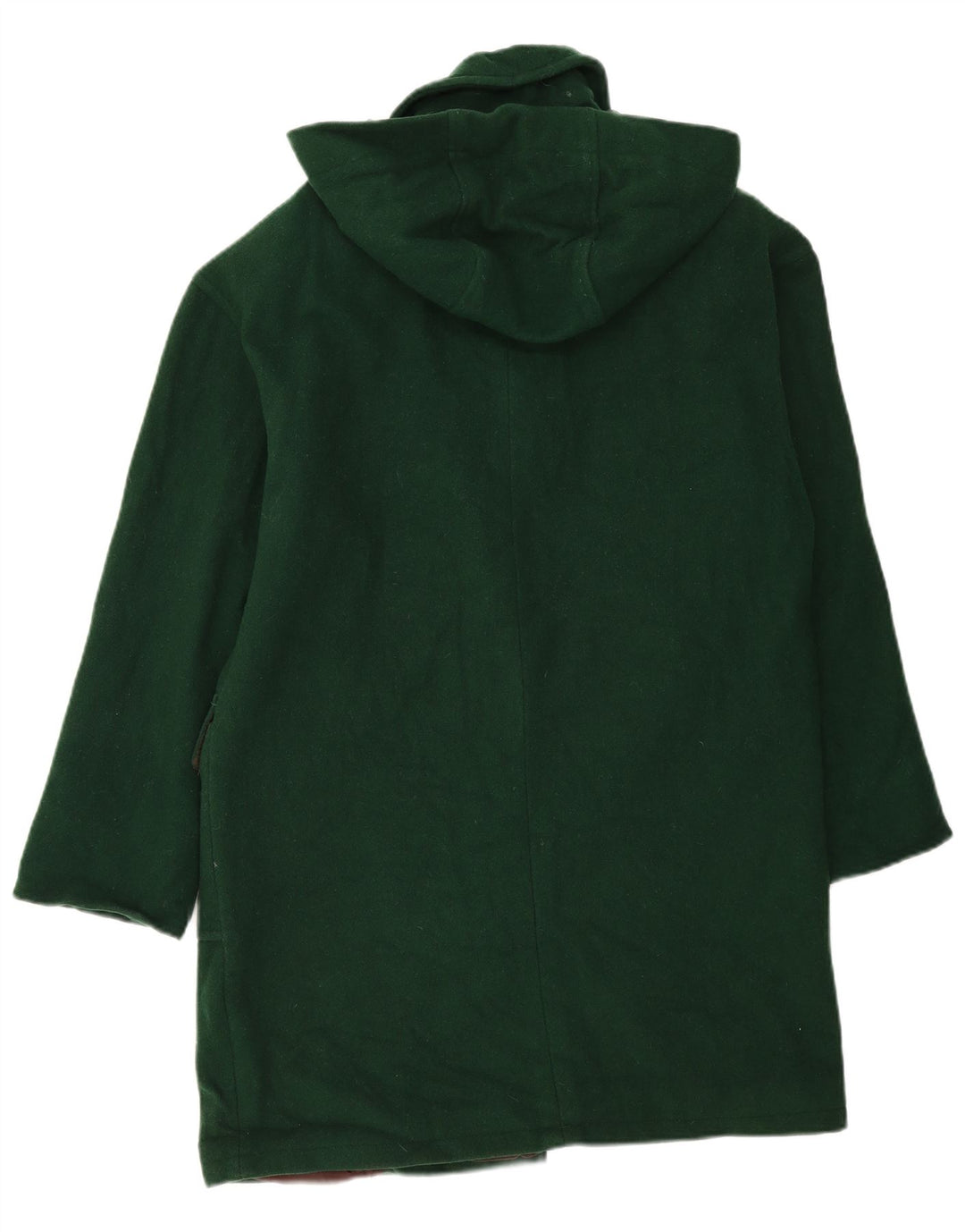 TALBOTS Abrigo de lona con capucha de gran tamaño para mujer US 8 Lana verde medio
