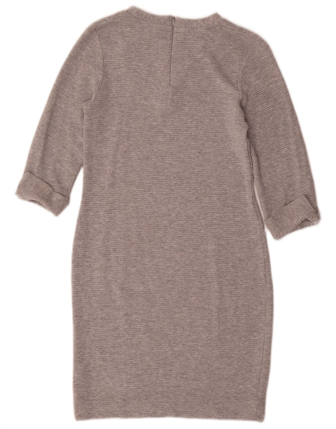 French Connection Vestido tubo de manga 3/4 para mujer UK 42 Viscosa gris medio