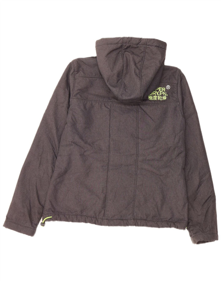 Superdry Chaqueta Cortavientos Windtrekker para Mujer UK 46 Poliéster Gris Grande