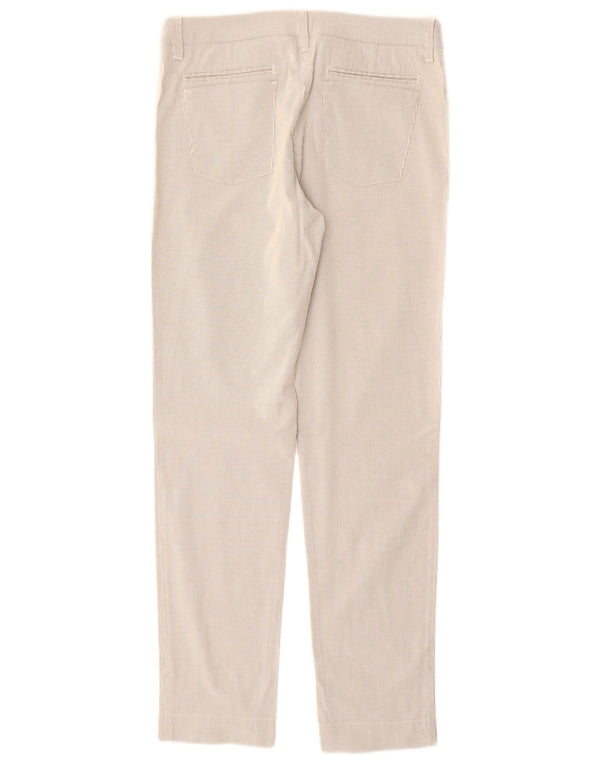 Armani Pantalones informales ajustados para mujer EU 40 Medium W28 L30 Beige Pinstripe