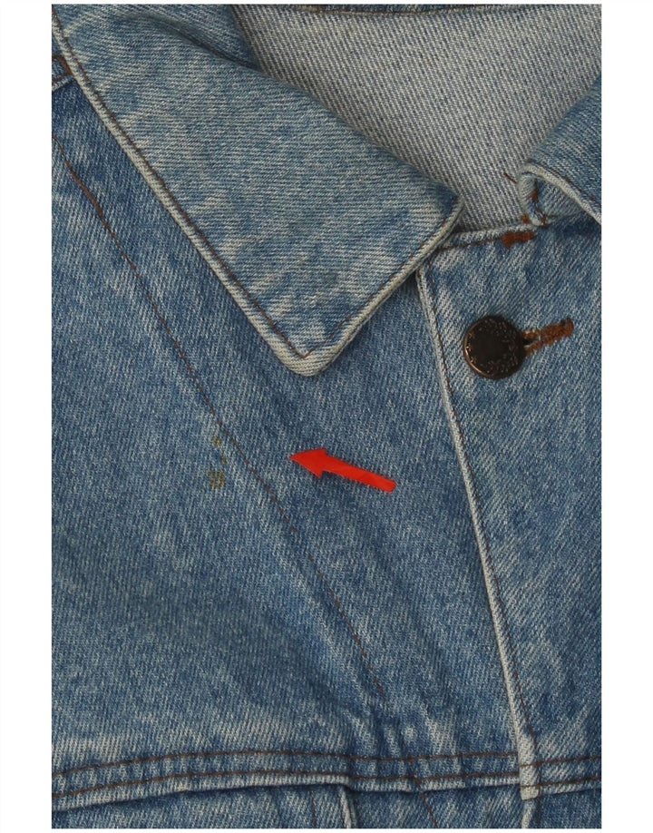 VINTAGE Chaqueta vaquera para hombre Reino Unido 42 XL Azul