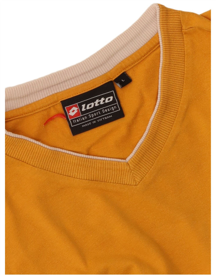 Camiseta Lotto Hombre Top Grande Amarillo