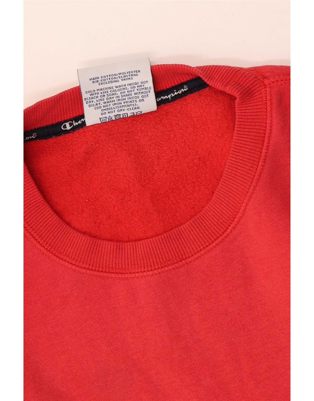 Champion Sudadera Con Estampado Gráfico Jumper De Algodón Rojo Medio