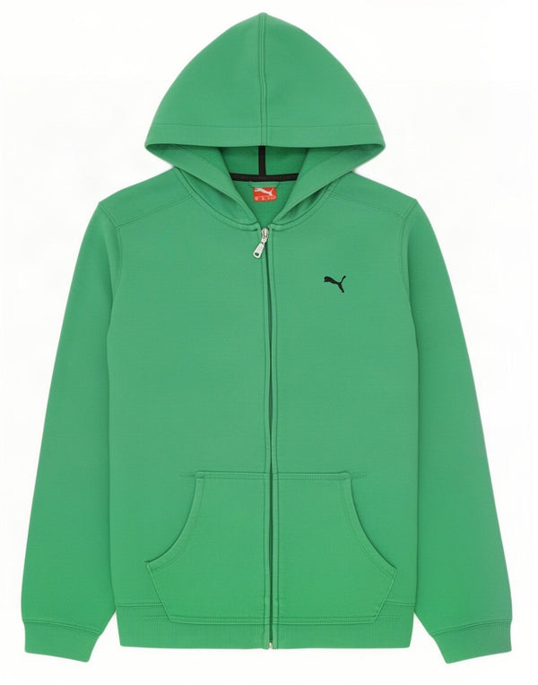 Puma Sudadera con capucha y cremallera para niño 15-16 años Verde