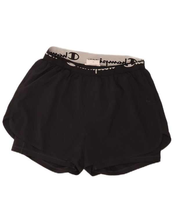 Champion Shorts deportivos gráficos para mujer UK 40 XL Poliéster negro