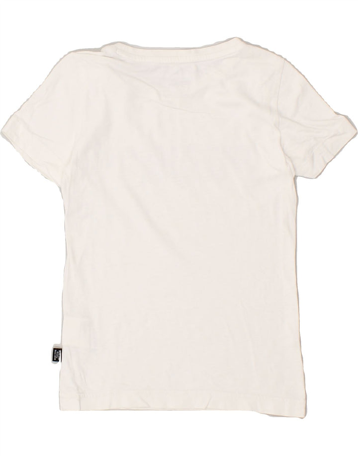 PUMA Boys Graphic T-Shirt Top 5-6 Years White Cotton | Vintage Puma | Thrift | Second-Hand Puma | Used Clothing | Messina Hembry 