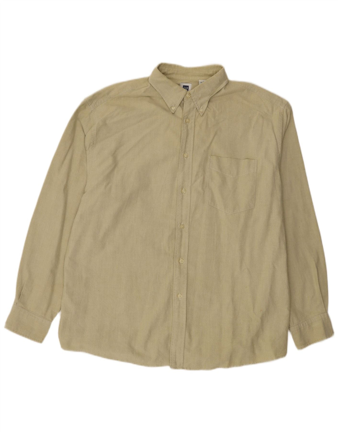 Camisa holgada Gap para hombre de algodón beige grande