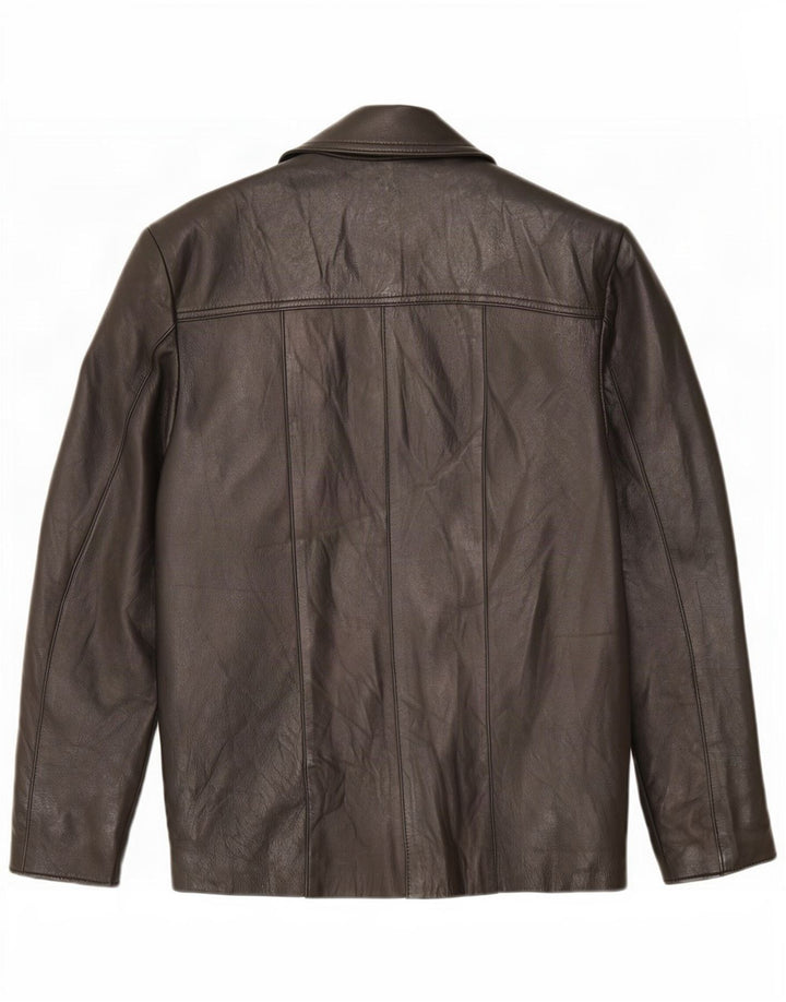 Lavorazione Artigiana Chaqueta de cuero para mujer IT 44 Medium Black Classic