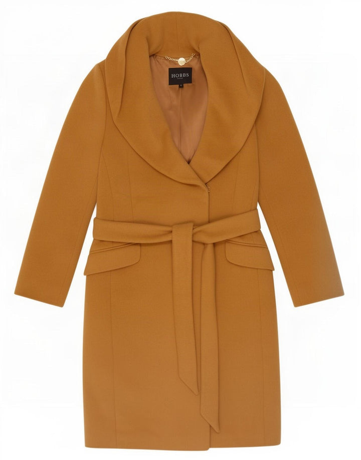 Hobbs Abrigo para mujer Reino Unido 42 Medio Beige Angora