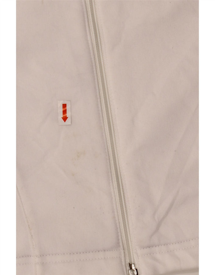 ADIDAS Chaqueta de chándal para mujer UK 12 Medium White Colourblock