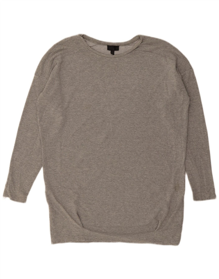 Topshop Top extragrande de manga larga para mujer UK 42 Viscosa gris medio